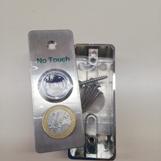 1. Pulsador sin contacto de proximidad para control de accesos, no touch, contactless