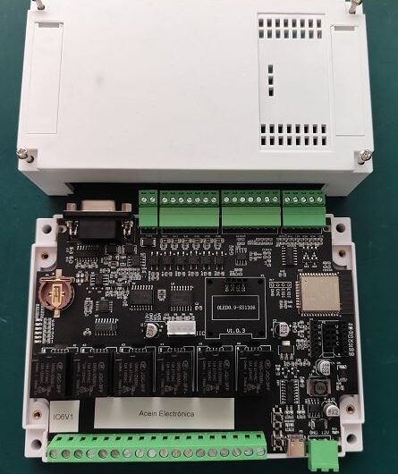 Placa electrónica ESP32. PLC con 6 entradas y 6 salidas